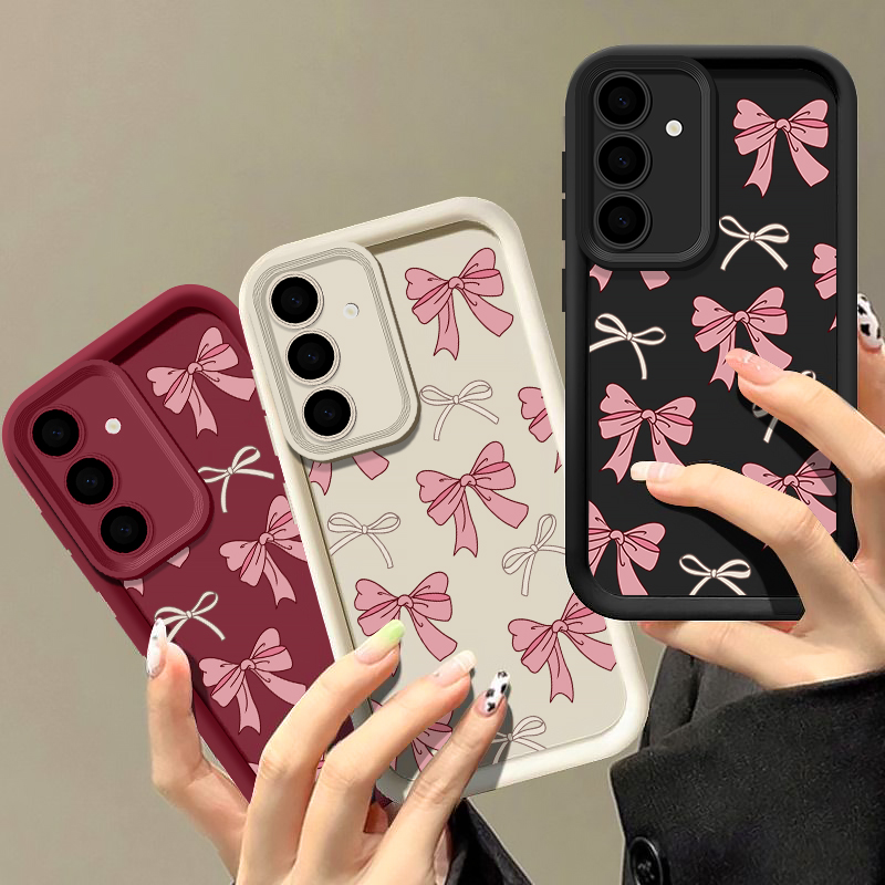Phone Cases Galaxy A17 - Schleifenknoten-Silikonhülle für Samsung Galaxy S26 S25