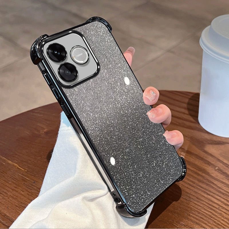 Glitter Shockproof Case - Glitzerbeschichtete Schutzhülle für Honor 600 Lite