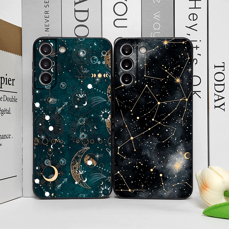 Phone Cases Oneplus - Mystisches Sternenhimmel- und Mondmuster Handyhülle für
