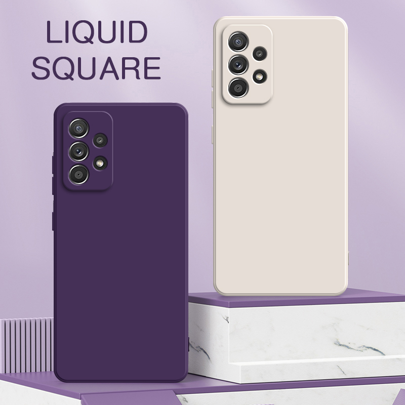Phone Cases Uae - Ursprüngliche Quadratische Flüssigkeit Silikon Fällen für
