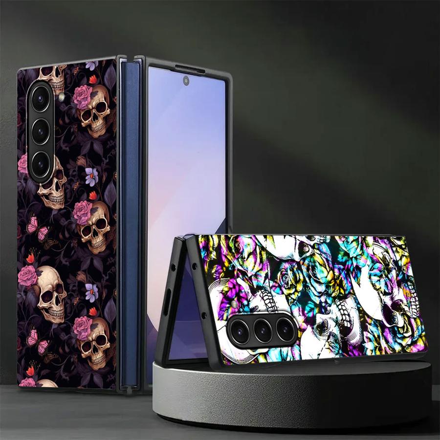 Phone Cases Z Fold 4 - Skull Art Hülle für Samsung Galaxy
