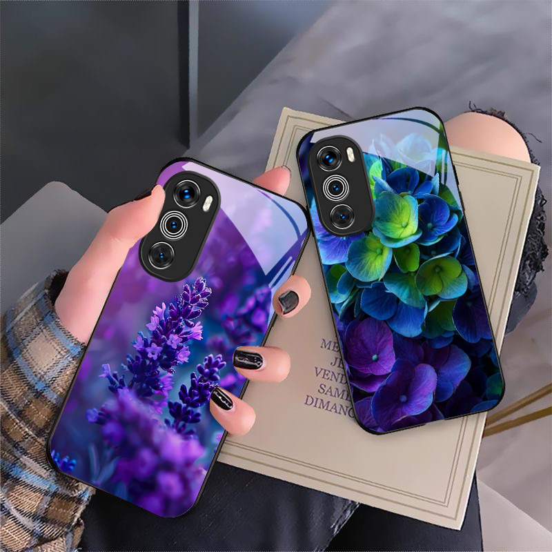 Phone Cases Moto G - Lila Tulpenmuster für Motorola Moto G