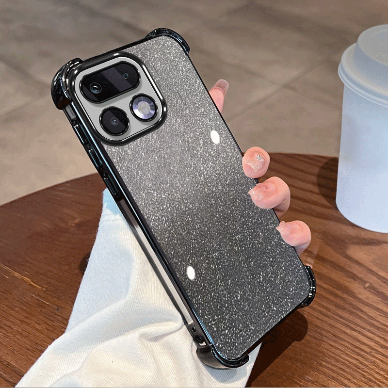 Glitter Shockproof Case - Glitzernde, transparente Schutzhülle für Realme 16