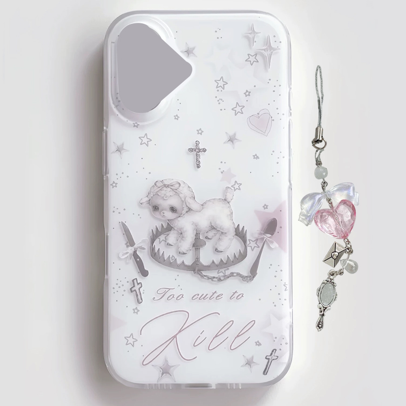 Phone Cases Kawaii - Y2K Koreanische INS Kreative Niedliche Rosa