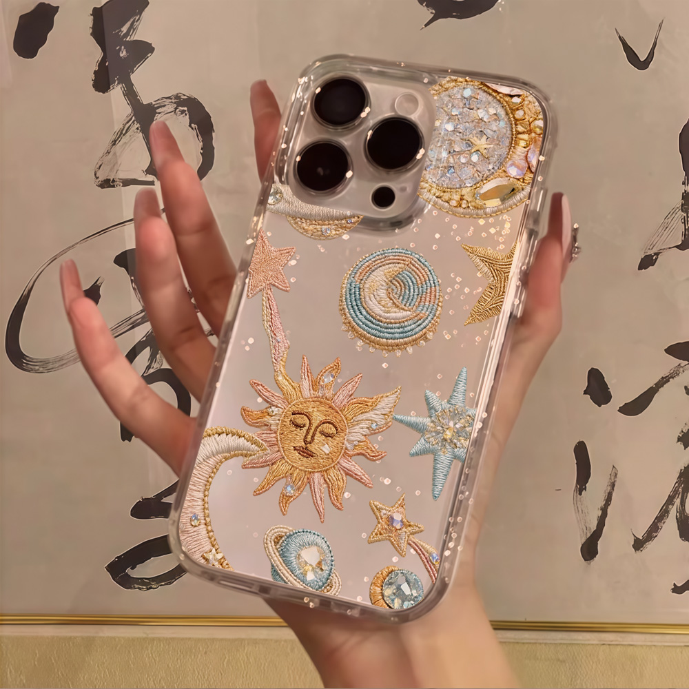 Kreative Sterne-Mond Glitzer-H – Glitter Shockproof Case Bewertung und Preis
