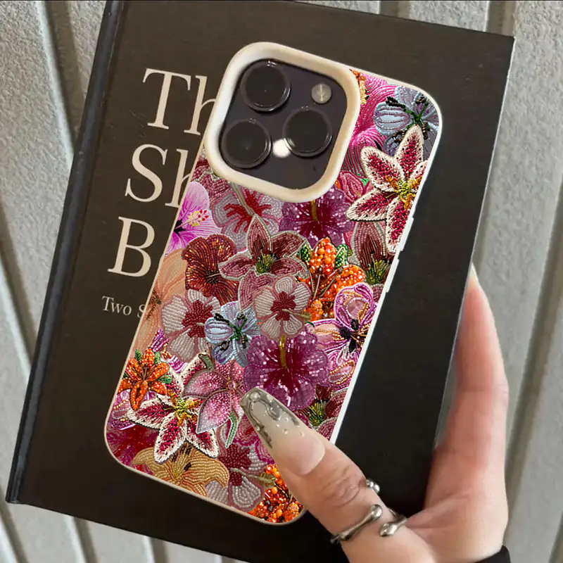 Luxuriöse Perlen-Blumen-Handyh – Phone Cases Luxury Bewertung und Preis
