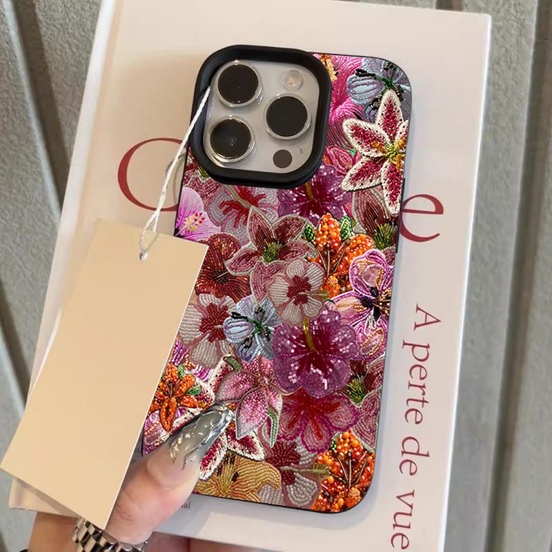 Luxuriöse Perlen-Blumen-Handyh – Phone Cases Luxury Bewertung und Preis