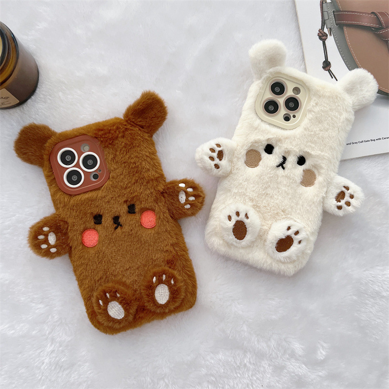Koreanische 3D Cartoon Bär Fla – Phone Cases For Iphone 11 Bewertung und Preis