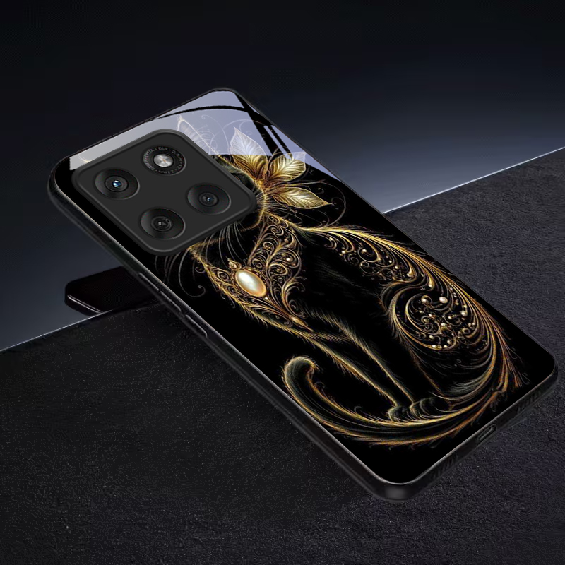 Mystic Golden Pearl Cat Schwar – Phone Cases Motorola Bewertung und Preis