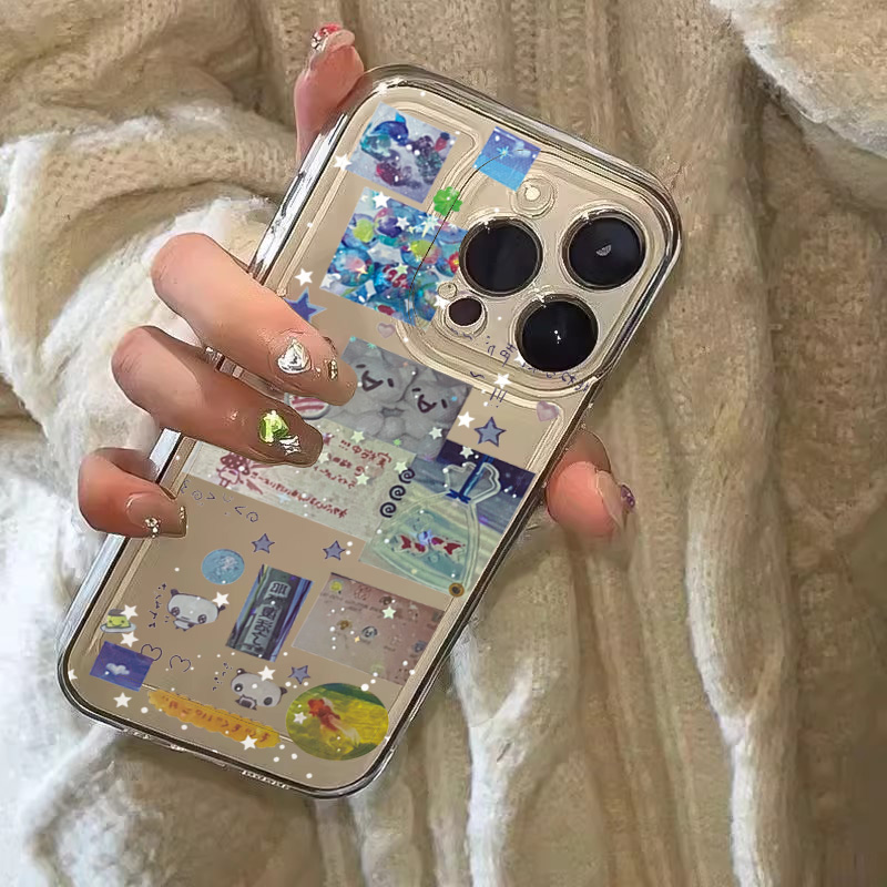Kawaii Collage Sticker Silikon – Phone Cases Kawaii Bewertung und Preis