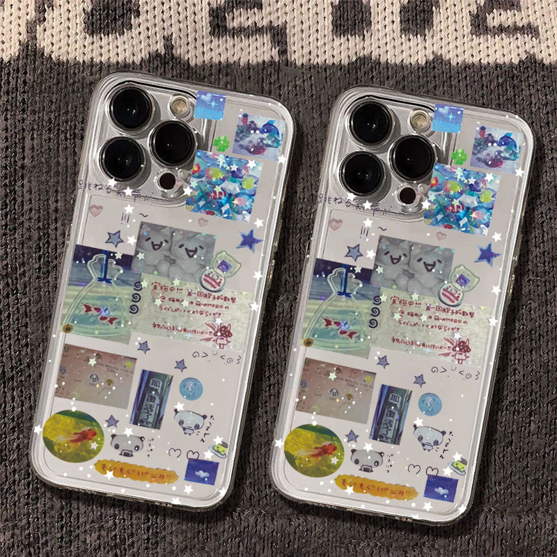 Kawaii Collage Sticker Silikon – Phone Cases Kawaii Bewertung und Preis