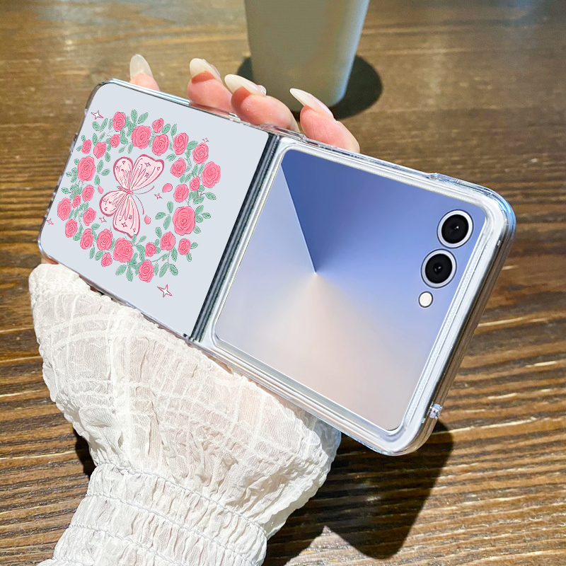 Handyhülle mit rosa Blumenmust – Phone Cases Z Fold 4 Bewertung und Preis