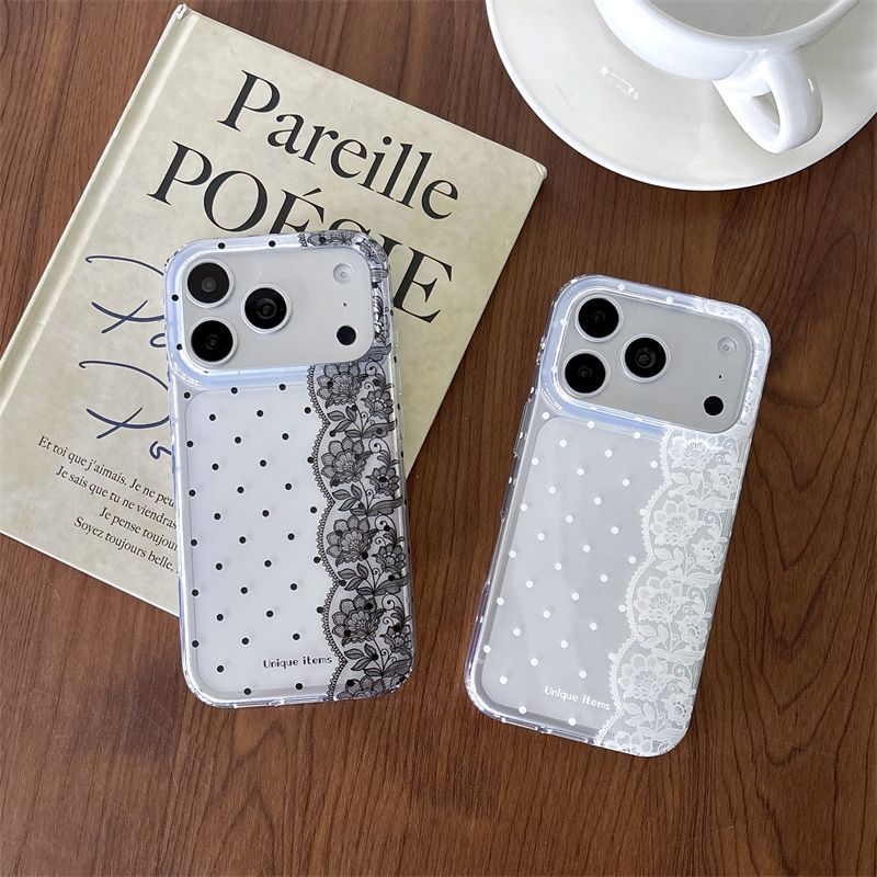 Ins Polka Dots Spitze Weiß Sch – Phone Cases Kawaii Bewertung und Preis